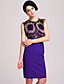  ts abstrakten Print Bleistift Kleid