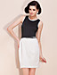  ts semplicità bianco e nero vestito cintura