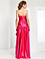  Asymmetrical Sweetheart Neck Stretch Satin Evening Dress