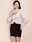  TS Detachable Collar/Waist Bow Standing Collar Shirt