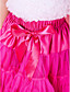  fuchsia trimning bowknot chiffon pige nederdel med foring