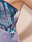  ts en skulder havet slag chiffon print kjole