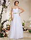  A-line Spaghetti Straps Floor-length Tulle Wedding Dress