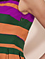  TS Irregular Stripe Swing Dress