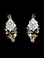  luxe strass twee stuk prachtige dames ketting en oorbellen sieraden set (50 cm)