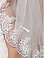  two-tier tule vingertop bruiloft sluier met kant applique rand (meer kleuren beschikbaar)