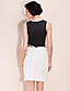 ts semplicità bianco e nero vestito cintura