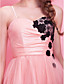  A-line Spaghetti Straps Short / Mini Taffeta Tulle Cocktail Dress