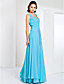  Sheath/Column Floor-length Chiffon Evening Dress With Straps