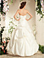  A-line Sweetheart Floor-length Taffeta Wedding Dress
