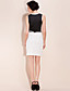  ts semplicità bianco e nero vestito cintura