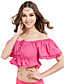  Women Dance Wear Linen Belly Top More Colors