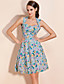  ts vintage pastorale druk swing jurk
