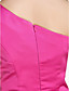  Sheath/Column One shoulder Short/Mini Stain Bridesmaid Dress