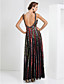  Sheath/Column Sweetheart Floor-length Tulle And Stretch Satin Evening Dress
