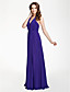  Sheath/Column Halter Floor-length Chiffon Bridesmaid Dress