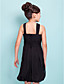  Sheath/Column Straps Knee-length Chiffon Junior Bridesmaid Dress