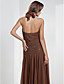  A-line Halter Tea-length Chiffon Evening Dress