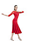  dancewear polyester salle de bal Robe de danse latine pour les dames des couleurs plus