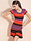  ts heller Streifen Wollkleid