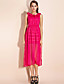  ts ruffle krage maxi kjole (flere farger)