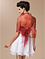  Rayon With Button and Pearls Special Occasion Shawl In Red