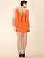  TS Shoulder Cut-out Sexy Backless Flutter Dress