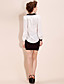  TS Color Block Collar Blouse Shirt