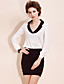  TS Color Block Collar Blouse Shirt