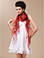  Rayon With Button and Pearls Special Occasion Shawl In Red