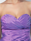  Ball Gown Sweetheart Asymmetrical Taffeta Evening Dress With Sweep/Brush Train