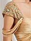  Sheath/ Column Straps Floor-length Charmeuse Evening Dress