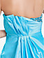  A-line Sweetheart Asymmetrical Taffeta Evening Dress