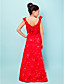  Sheath/Column V-neck Floor-length Chiffon Junior Bridesmaid Dress