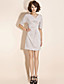  TS Side Pleated Sheath Dress