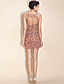  TS Flower Printed Halter Bodycon Dress
