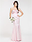  Trumpet/ Mermaid Sweetheart Floor-length Stretch Satin Bridesmaid Dress