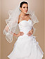  Four-tier Tulle Ribbon Edge Fingertip Wedding Veil