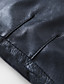  Long Sleeve Standing Collar Office/Casual Lambskin Leather Jacket