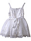  une ligne de bretelles spaghetti-genou-longueur robe de fille de fleur de coton