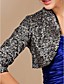  Elegant 3/4-Length Sleeve Sequined Special Occasion Jacket / Wrap