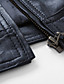  Long Sleeve Standing Collar Office/Casual Lambskin Leather Jacket
