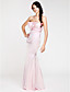  Trumpet/ Mermaid Sweetheart Floor-length Stretch Satin Bridesmaid Dress