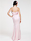  Trumpet/ Mermaid Sweetheart Floor-length Stretch Satin Bridesmaid Dress