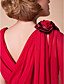  a-line cappuccio piano di lunghezza madre chiffon del vestito sposa