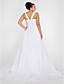  TANIA - Abito da Sposa in Chiffon (Taglia Forte)