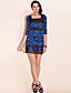  ts pizzo stampa banane tagliate vestito