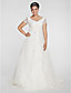  ALEXANDRIA - Vestido de Noiva em Organza (Tamanho Plus)