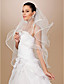  Four-tier Tulle Ribbon Edge Fingertip Wedding Veil