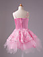  A-line Spaghetti Straps Knee-length Satin Bow Sleeveless Flower Girl Dress